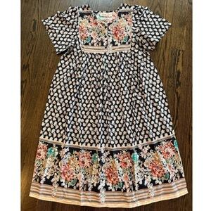 Floral Cottagecore Hippie Vermont Country Store Dress women’s medium